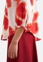 Satin tunic blouse with raglan sleeves in Weiß |  Seidensticker Onlineshop