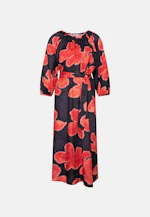 Robe tunique en satin avec manches raglan in Noir |  Seidensticker Onlineshop