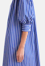 Hemdblusenkleid mit 3/4 Arm in Mittelblau |  Seidensticker Onlineshop
