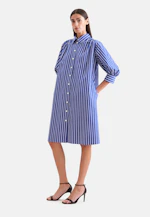 Hemdblusenkleid mit 3/4 Arm in Mittelblau |  Seidensticker Onlineshop