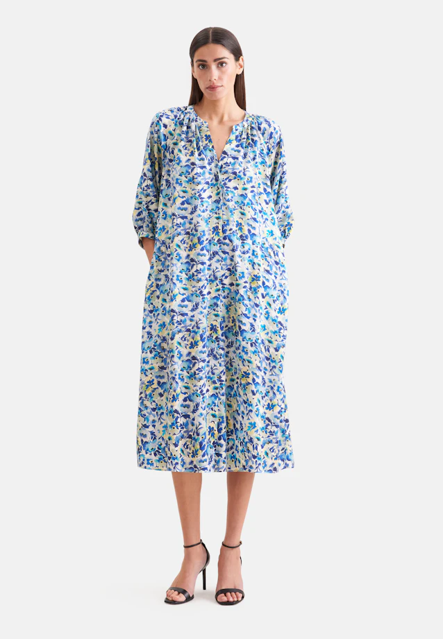 Robe tunique en satin avec ceinture à la taille in Turquoise |  Seidensticker Onlineshop
