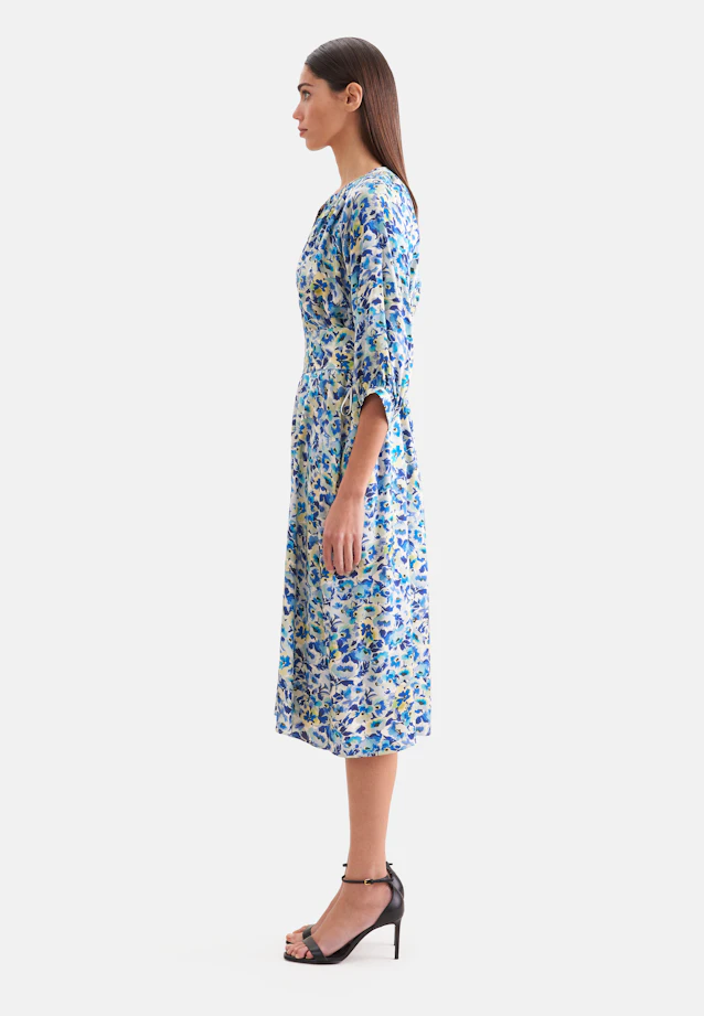 Robe tunique en satin avec ceinture à la taille in Turquoise |  Seidensticker Onlineshop