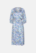 Satiniertes Tunikakleid mit Taillengürtel in Türkis |  Seidensticker Onlineshop