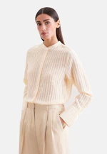 Semitransparente Stehkragenbluse mit hoher Manschette in Gelb |  Seidensticker Onlineshop