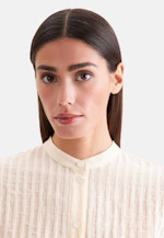 Semitransparente Stehkragenbluse mit hoher Manschette in Gelb |  Seidensticker Onlineshop