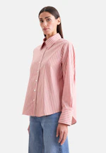 Hemdbluse in A- Linie aus Popeline Stretch in Rosa |  Seidensticker Onlineshop