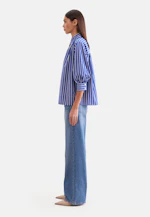 Hemdbluse mit 3/4 Volumenärmel in Mittelblau |  Seidensticker Onlineshop