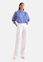 Pleated trousers made of 100% linen in Weiß |  Seidensticker Onlineshop
