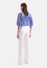 Pleated trousers made of 100% linen in Weiß |  Seidensticker Onlineshop