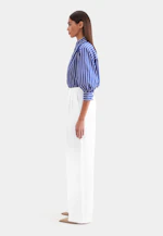 Pantalon plissé en 100 % lin in Blanc |  Seidensticker Onlineshop