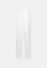 Bundfaltenhose aus 100% Leinen in Weiß |  Seidensticker Onlineshop