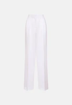Pleated trousers made of 100% linen in Weiß |  Seidensticker Onlineshop