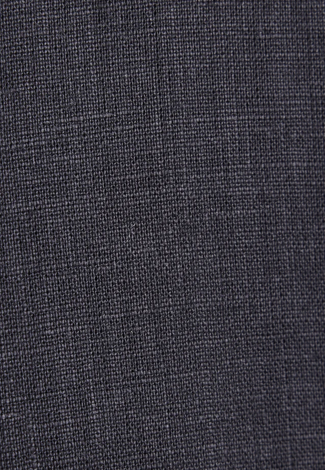 Halbarm Hemdbluse aus 100% Leinen in Schwarz |  Seidensticker Onlineshop