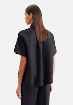 Halbarm Hemdbluse aus 100% Leinen in Schwarz |  Seidensticker Onlineshop
