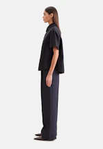 Halbarm Hemdbluse aus 100% Leinen in Schwarz |  Seidensticker Onlineshop