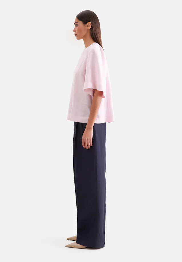 Shirt mit Glockenärmeln aus 100% Leinen in Rosa |  Seidensticker Onlineshop