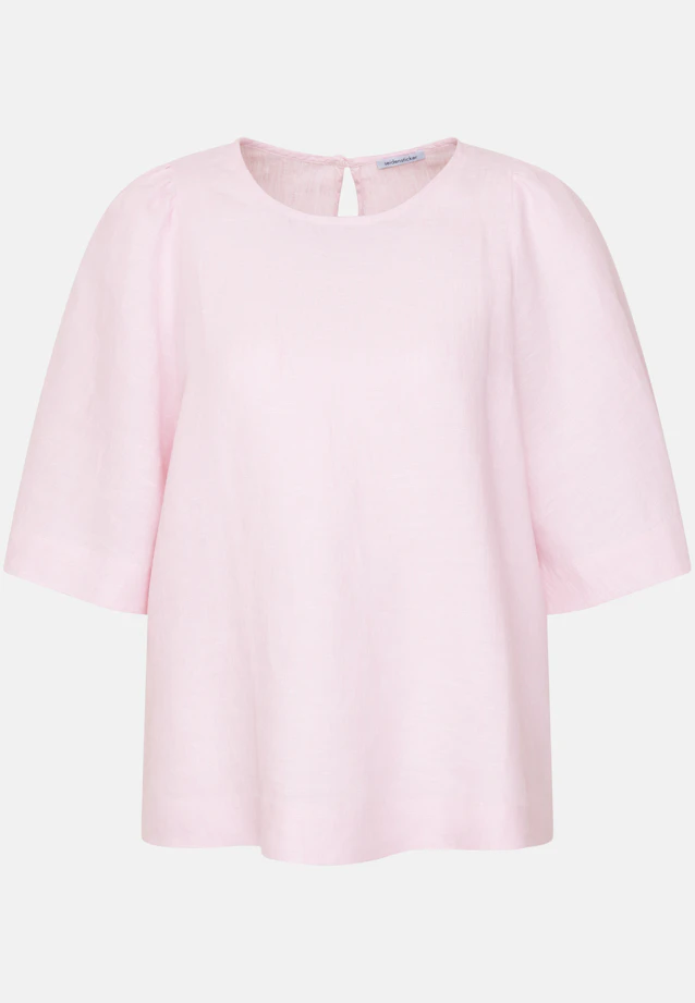 Shirt mit Glockenärmeln aus 100% Leinen in Rosa |  Seidensticker Onlineshop