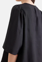 Shirt mit Glockenärmeln aus 100% Leinen in Schwarz |  Seidensticker Onlineshop