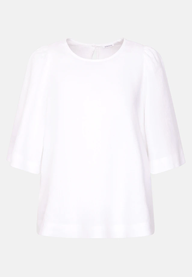 Shirt mit Glockenärmeln aus 100% Leinen in Weiß |  Seidensticker Onlineshop