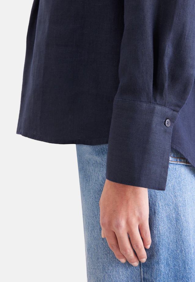 Tunique blouse faite à 100 % de lin in Bleu Foncé |  Seidensticker Onlineshop