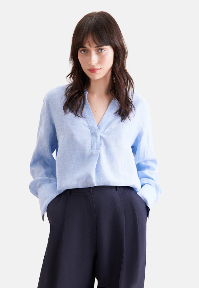 Tunique blouse faite à 100 % de lin in Bleu Clair |  Seidensticker Onlineshop
