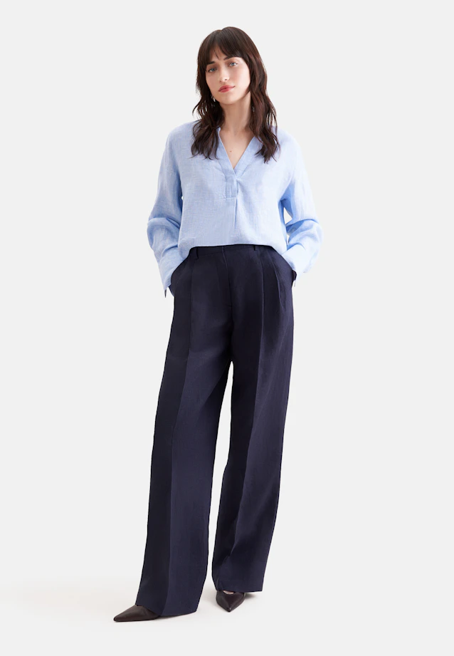 Tunique blouse faite à 100 % de lin in Bleu Clair |  Seidensticker Onlineshop