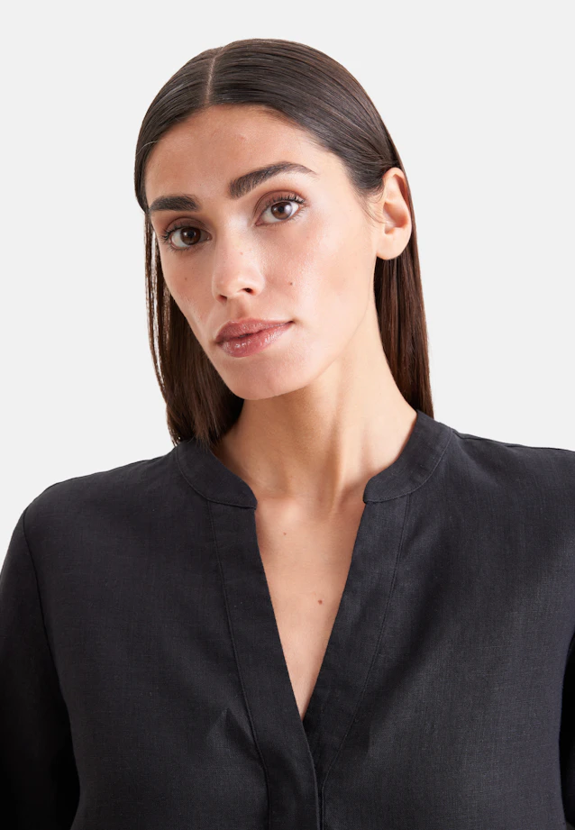Tunique blouse faite à 100 % de lin in Noir |  Seidensticker Onlineshop