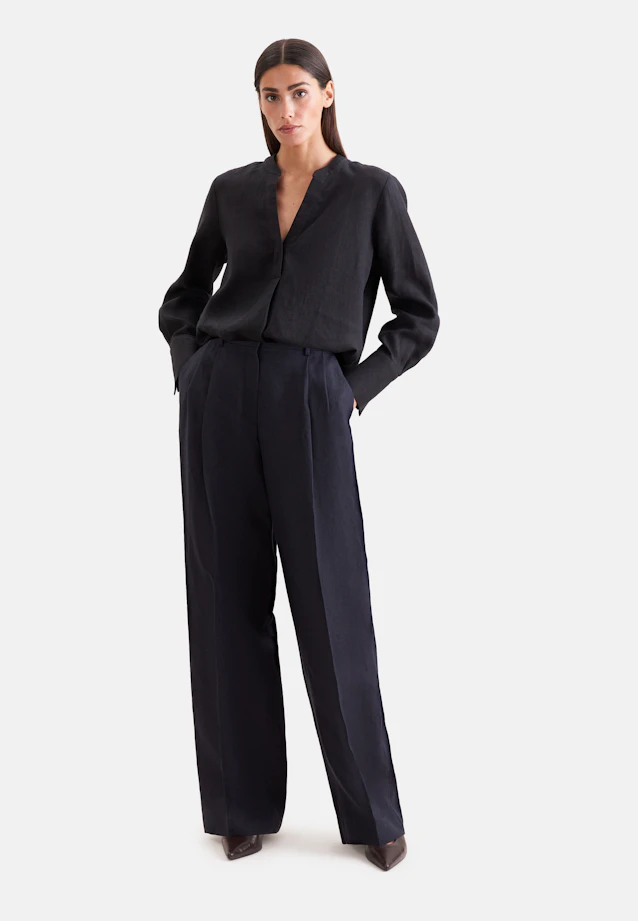 Tunique blouse faite à 100 % de lin in Noir |  Seidensticker Onlineshop