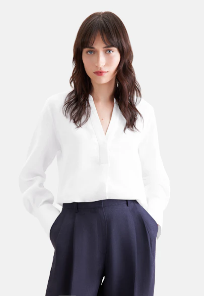 Tunique blouse faite à 100 % de lin in Blanc |  Seidensticker Onlineshop