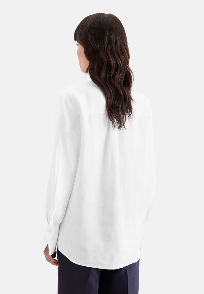 Tunic blouse made of 100% linen in Weiß | Seidensticker online shop