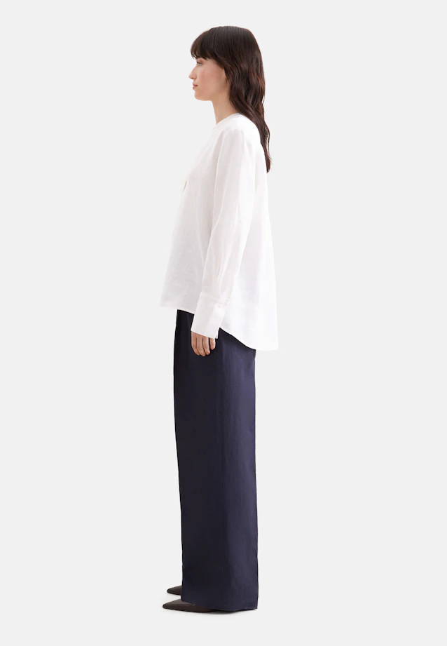 Tunic blouse made of 100% linen in Weiß |  Seidensticker Onlineshop