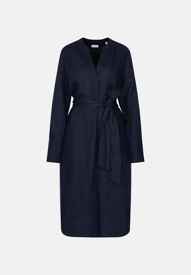 Tunic dress made of 100% linen in Dunkelblau |  Seidensticker Onlineshop