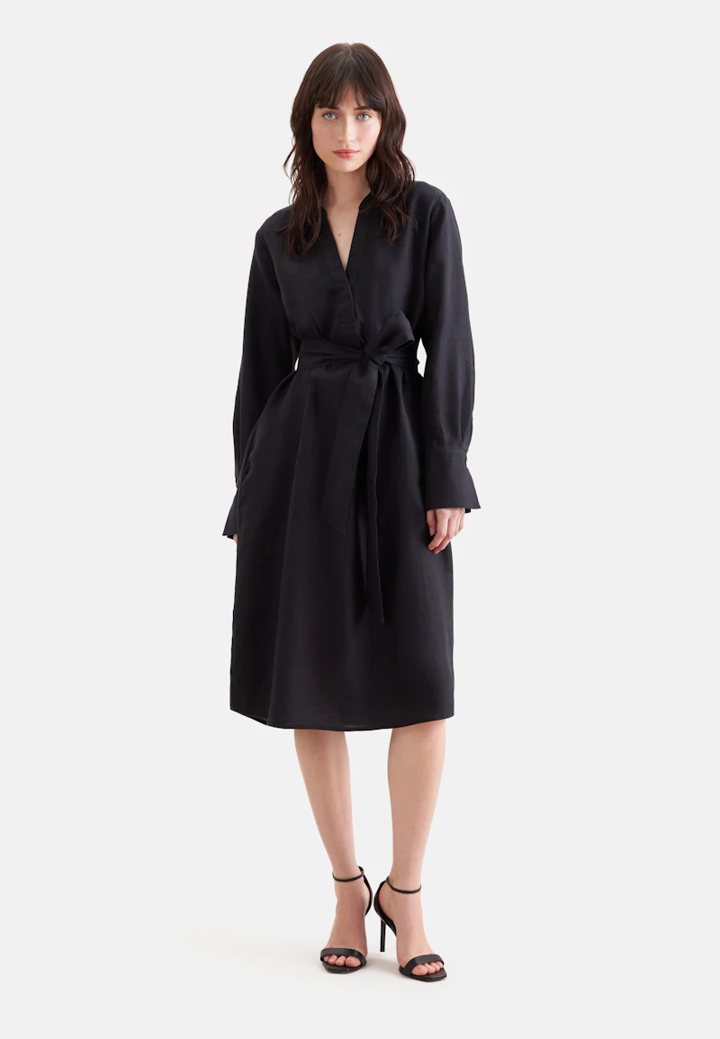 Tunic dress made of 100% linen