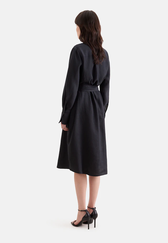 Tunikakleid aus 100% Leinen in Schwarz |  Seidensticker Onlineshop