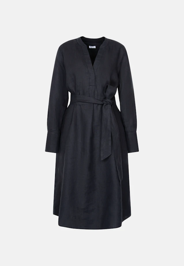 Tunic dress made of 100% linen in Schwarz |  Seidensticker Onlineshop