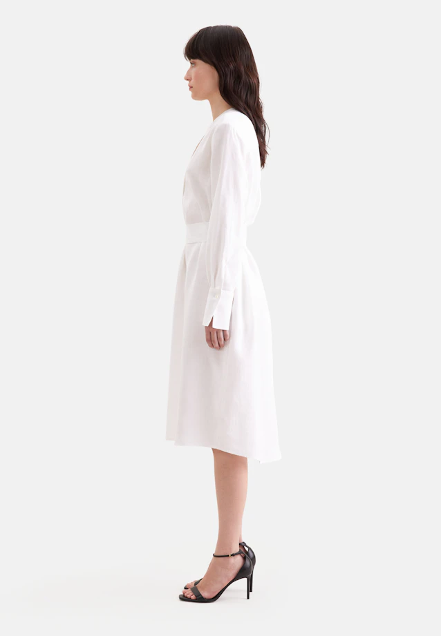 Tunic dress made of 100% linen in Weiß |  Seidensticker Onlineshop