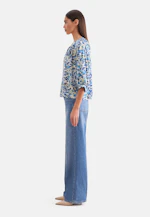 Satin tunic with raglan sleeves in Türkis |  Seidensticker Onlineshop