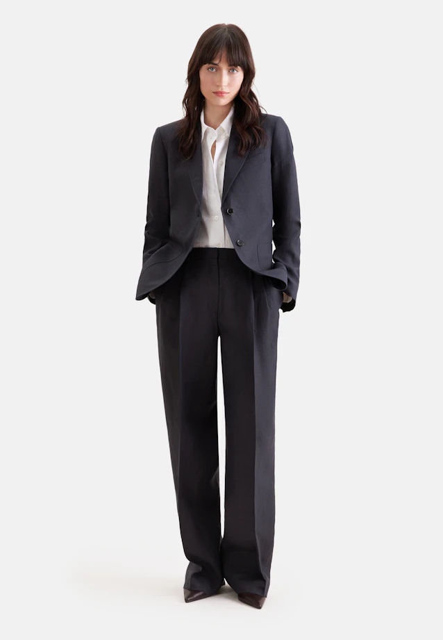 Blazer à deux boutons en 100 % lin in Noir |  Seidensticker Onlineshop