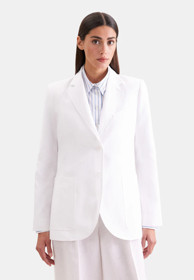 Blazer à deux boutons en 100 % lin in Blanc |  Seidensticker Onlineshop