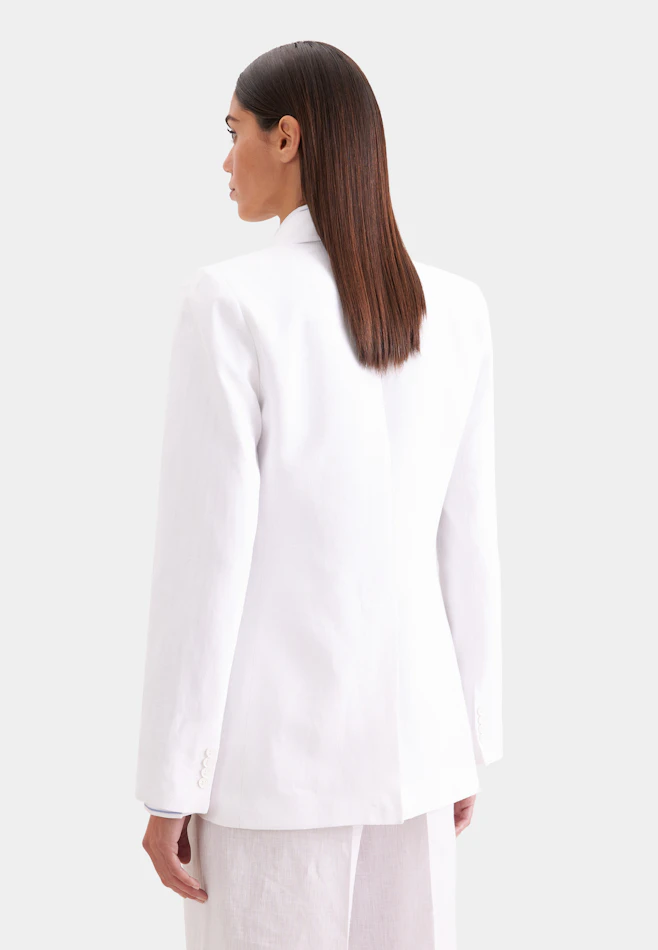 Zweiknopf Blazer aus 100% Leinen in Weiß | Seidensticker Onlineshop