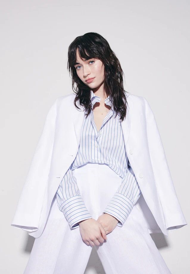 Blazer à deux boutons en 100 % lin in Blanc |  Seidensticker Onlineshop