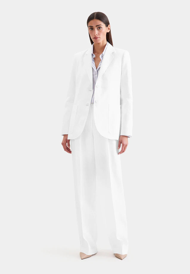 Zweiknopf Blazer aus 100% Leinen in Weiß |  Seidensticker Onlineshop
