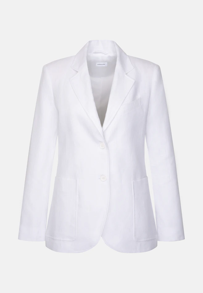 Zweiknopf Blazer aus 100% Leinen in Weiß | Seidensticker Onlineshop