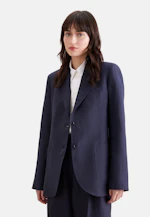 Zweiknopf Blazer aus 100% Leinen in Dunkelblau |  Seidensticker Onlineshop
