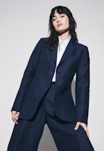 Zweiknopf Blazer aus 100% Leinen in Dunkelblau |  Seidensticker Onlineshop