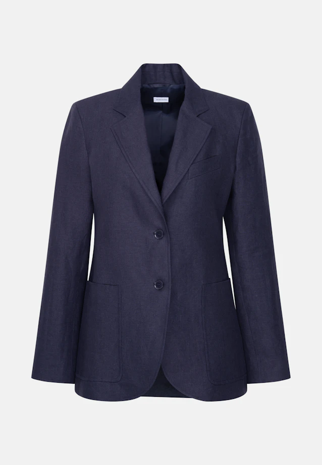 Zweiknopf Blazer aus 100% Leinen in Dunkelblau |  Seidensticker Onlineshop