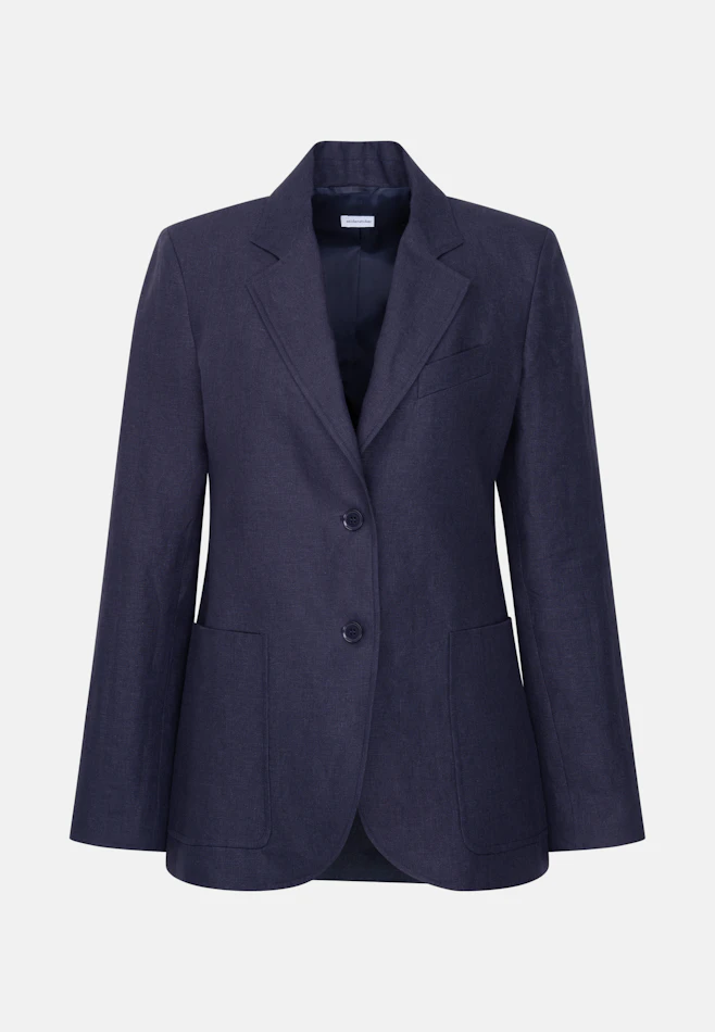 Zweiknopf Blazer aus 100% Leinen in Dunkelblau | Seidensticker Onlineshop
