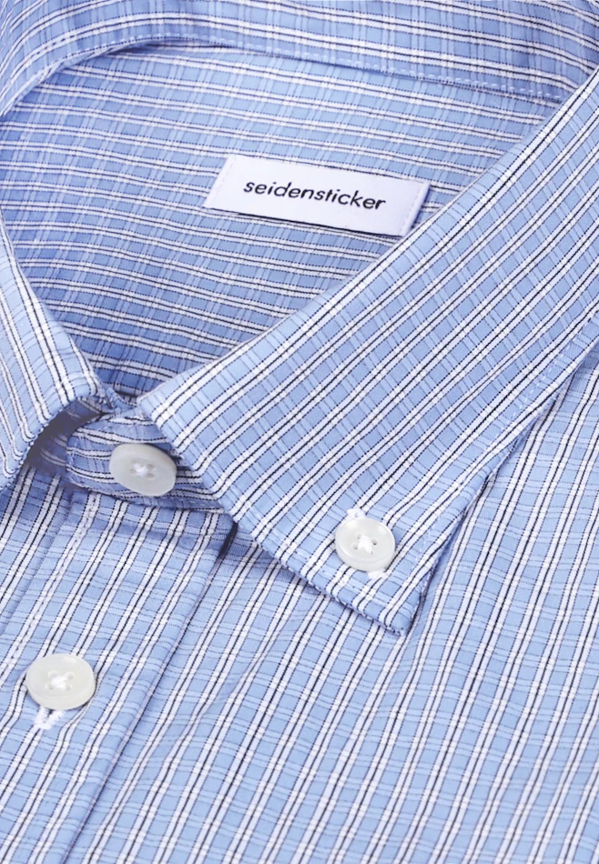 Regular Chemise décontractée carreaux dans Bleu Clair | Boutique en ligne Seidensticker