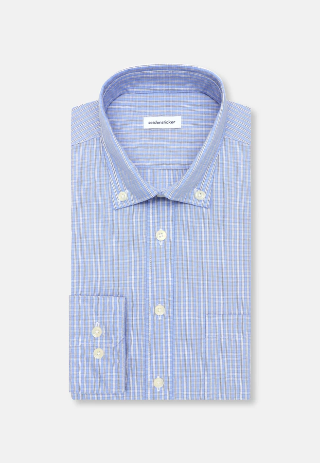 Regular Chemise décontractée carreaux dans Bleu Clair | Boutique en ligne Seidensticker