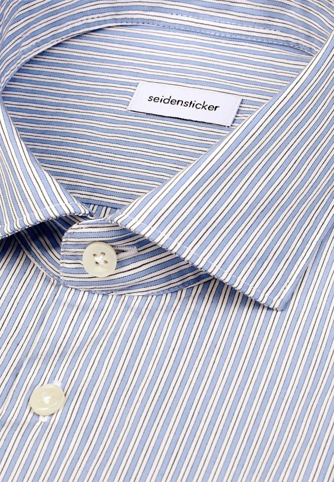 Regular Chemise décontractée Rayures dans Bleu Clair | Boutique en ligne Seidensticker